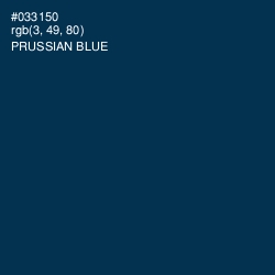 #033150 - Prussian Blue Color Image